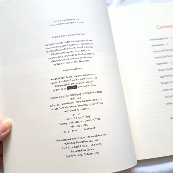 Julia's Kitchen Wisdom Cookbook - Red Cover paper back book - Picture 4 of 7